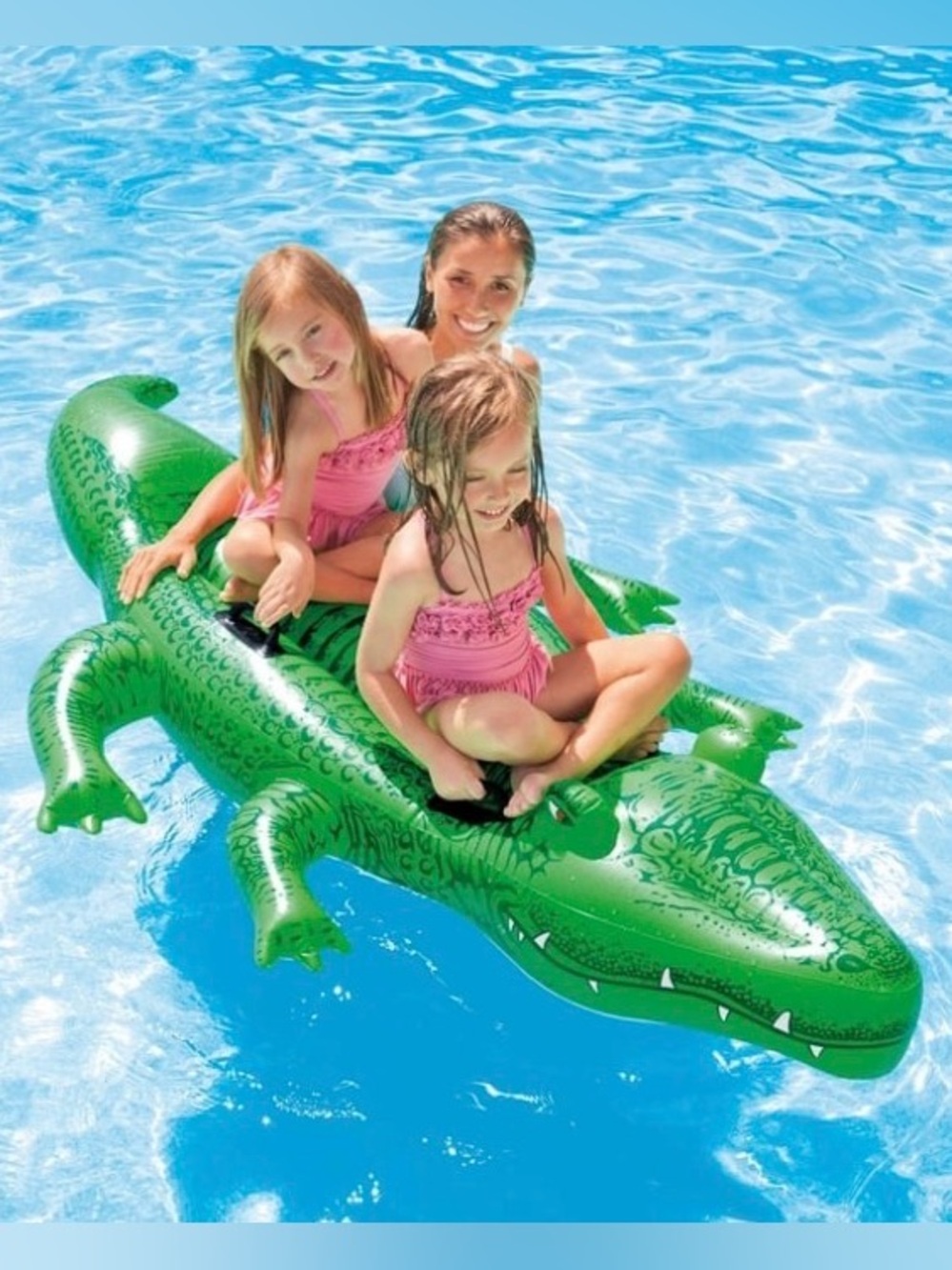 NEW GIANT Oversized Gator Alligator Ride On Inflatable Float Pool Toy 80”
Intex - Picture 6 of 9